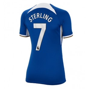 Chelsea Raheem Sterling #7 Hjemmebanetrøje Dame 2023-24 Kort ærmer